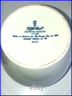 RARE Zenith Gouda Holland Delft Blue Limited Edition Tobacco Jar Captain Spice
