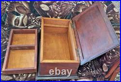 RAREST VINTAGE CIGAR HUMIDOR Wooden Capitol CAPITOLIO HAND CRAFTED 1930s EMPTY