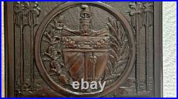 RAREST VINTAGE CIGAR HUMIDOR Wooden REPUBLIC TREE SHIELD 1920s EMPTY MACHADO