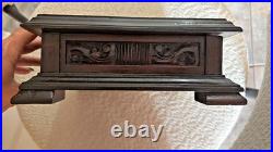 RAREST VINTAGE CIGAR HUMIDOR Wooden REPUBLIC TREE SHIELD 1920s EMPTY MACHADO