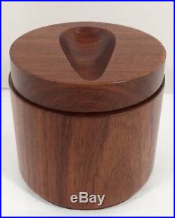 RO-EL Humidor Pipe Rest on LID Wooden Wood Holder Vtg MCM Made in Italy NICE