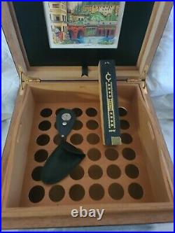 ROMEO Y JULIETA HUMIDOR with CHARLES FAZZINO 3-D GICLEE PRINT SIGNED & NUMBERED