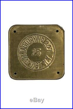 Rare 1910s Franklin rectangular 25 humidor cigar tin in very good condition