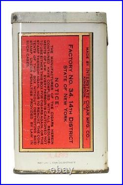Rare 1910s Kelseys rectangular 25 humidor cigar tin in very good condition