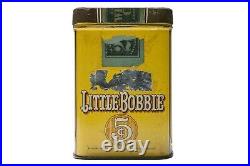 Rare 1910s Little Bobbie litho humidor 25 cigar tin in good condition