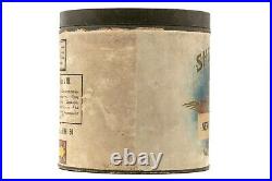 Rare 1910s Shenkberg paper label 50 cigar humidor tin in good condition
