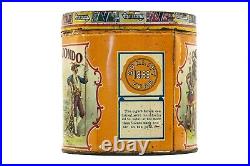 Rare 1919 Portuondo litho 50 cigar humidor tin is in good condition
