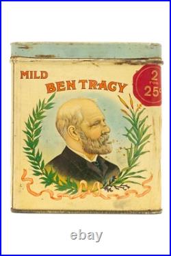 Rare 1920s Ben Tracy rectangular 50 cigar humidor tin in good condition Rare 1920s Ben Tracy rectangular 50 cigar humidor tin in good condition