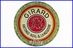 Rare 1920s Girard Educators litho 50 cigar humidor tin in excellent condition