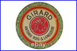 Rare 1920s Girard Educators litho 50 cigar humidor tin in good condition