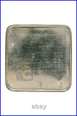 Rare 1920s J-A-Z rectangular 25 humidor cigar tin in excellent condition