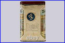 Rare 1920s Shenkberg Junior paper label 25 cigar humidor tin in good cond