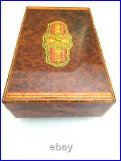 Rare 2000 Limited Edition Fuente Opus X Travel Humidor Amboyna Wood #82 of 300