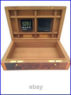 Rare 2000 Limited Edition Fuente Opus X Travel Humidor Amboyna Wood #82 of 300