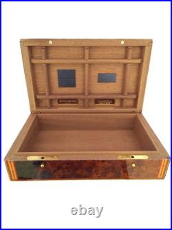 Rare 2000 Limited Edition Fuente Opus X Travel Humidor Amboyna Wood #82 of 300