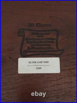 Rare 2000 Limited Edition Fuente Opus X Travel Humidor Amboyna Wood #82 of 300