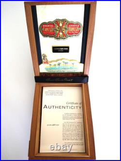 Rare 2000 Limited Edition Fuente Opus X Travel Humidor Amboyna Wood #82 of 300