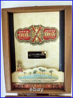 Rare 2000 Limited Edition Fuente Opus X Travel Humidor Amboyna Wood #82 of 300