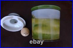 Rare ANTIQUE 1930's GOLFER PORCELAIN TOBACCO JAR / HUMIDOR by NORITAKE