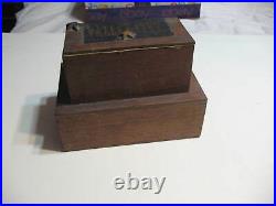 Rare Antique 2 Level Cigar Box Humidor A. Abrahams, Valley City Smith & Shipman