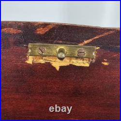 Rare Antique Black Forest 8.5 Smoker Tobacco Humidor Sigar Chest Needle Point