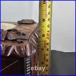 Rare Antique Black Forest 8.5 Smoker Tobacco Humidor Sigar Chest Needle Point