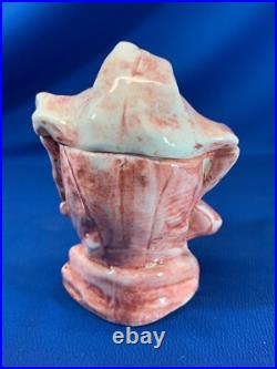 Rare Antique Majolica Figural Tobacco Humidor Jester Rare Antique Majolica Figural Tobacco Humidor Jester