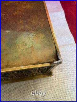 Rare Antique Ornate Scene Motif Bronze Humidor c. 1890's