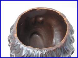 Rare Antique Vintage Tobacco Terracotta Cigar Jar Humidor Face Head U&C 448 Rare Antique Vintage Tobacco Terracotta Cigar Jar Humidor Face Head U&C 448
