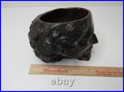 Rare Antique Vintage Tobacco Terracotta Cigar Jar Humidor Face Head U&C 448