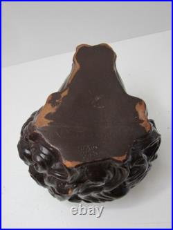 Rare Antique Vintage Tobacco Terracotta Cigar Jar Humidor Face Head U&C 448