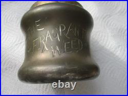 Rare. Antique fragrant tobacco humidor etched custom made Rockford silver co