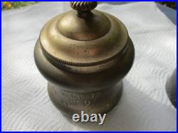 Rare. Antique fragrant tobacco humidor etched custom made Rockford silver co