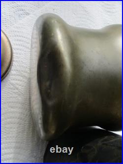 Rare. Antique fragrant tobacco humidor etched custom made Rockford silver co