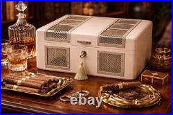 Rare Art Deco Style Wood Cigar Humidor Box by Ashton by Manning in Ireland