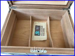 Rare Art Deco Style Wood Cigar Humidor Box by Ashton by Manning in Ireland