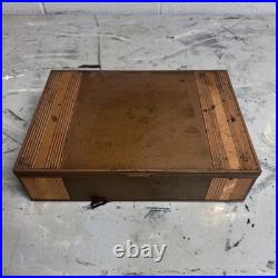Rare Arts & Crafts Copper Humidor Wooden Cigar Box Rare Arts & Crafts Copper Humidor Wooden Cigar Box