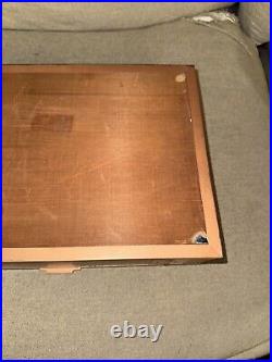 Rare Arts & Crafts Copper Humidor Wooden Cigar Box