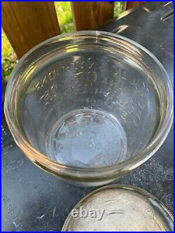Rare BLUE RIBBON HAVANA 50 CIGARS St. Louis, MO GLASS JAR + Lid FACTORY 731