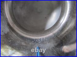 Rare Beautiful Antique German Silverplate 13g Hallmark Glass Tobacco Humidor 8