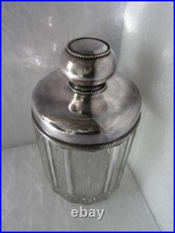 Rare Beautiful Antique German Silverplate 13g Hallmark Glass Tobacco Humidor 8