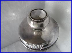 Rare Beautiful Antique German Silverplate 13g Hallmark Glass Tobacco Humidor 8