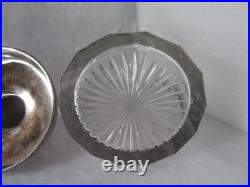 Rare Beautiful Antique German Silverplate 13g Hallmark Glass Tobacco Humidor 8
