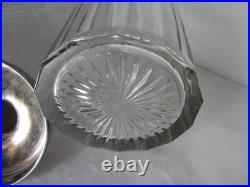 Rare Beautiful Antique German Silverplate 13g Hallmark Glass Tobacco Humidor 8