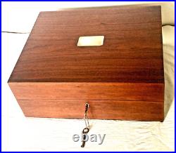 Rare Benson & Hedges Presentation Cigar Humidor, Case, Lined Tin & Copper 1930s