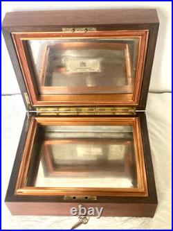Rare Benson & Hedges Presentation Cigar Humidor, Case, Lined Tin & Copper 1930s