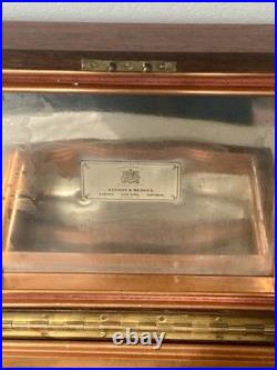 Rare Benson & Hedges Presentation Cigar Humidor, Case, Lined Tin & Copper 1930s