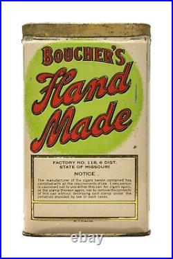 Rare Boucher's litho humidor 25 cigar tin in very good condition