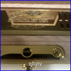 Rare Byron Reserva 5 Años Humidor Box for 25 Cigars with Hygrometer & Thermometer