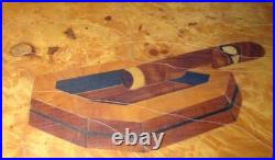Rare Diamond Crown Cedar Wood Lined Humidor Box With Beautiful Cigar Inlay